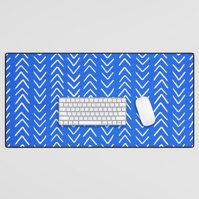 Mudcloth 01: Navy Blue Edition Desk Mat Gallery Image 1