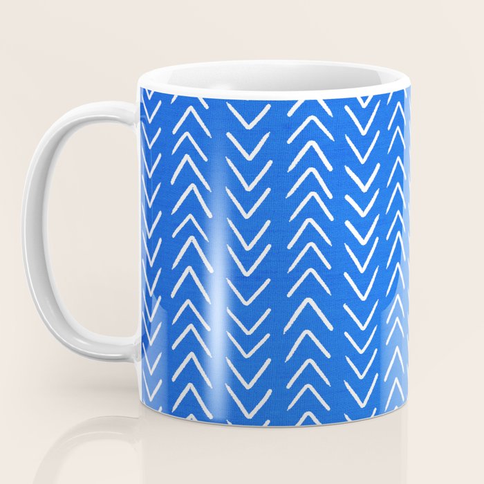 Mudcloth 01: Navy Blue Edition Coffee Mug Gallery Image 3