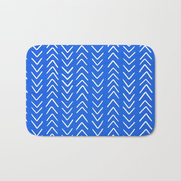 Mudcloth 01: Navy Blue Edition Bath Mat Gallery Image 1