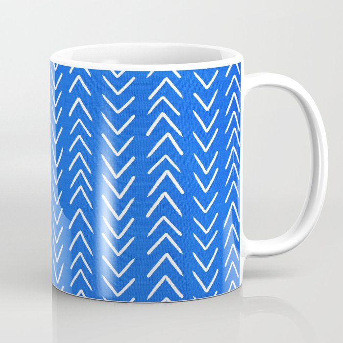 Mudcloth 01: Navy Blue Edition Coffee Mug Gallery Image 1