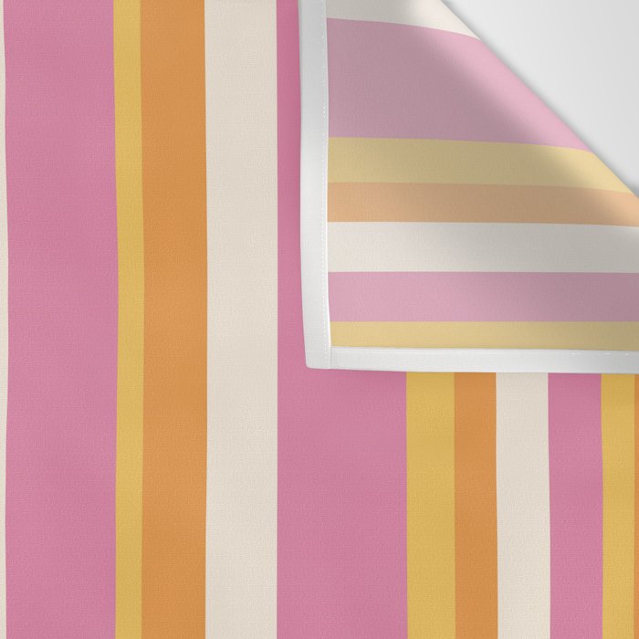 Classic Stripes XXV - Pink Orange Yellow Wall Tapestry Gallery Image 3