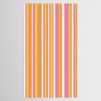 Classic Stripes XXV - Pink Orange Yellow Tablecloth Gallery Image 2