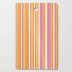 Classic Stripes XXV - Pink Orange Yellow Cutting Board Gallery Image 1