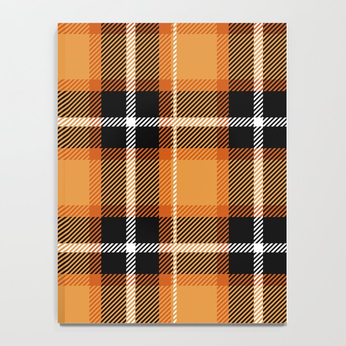 Orange + Black Plaid Notebook Gallery Image 4