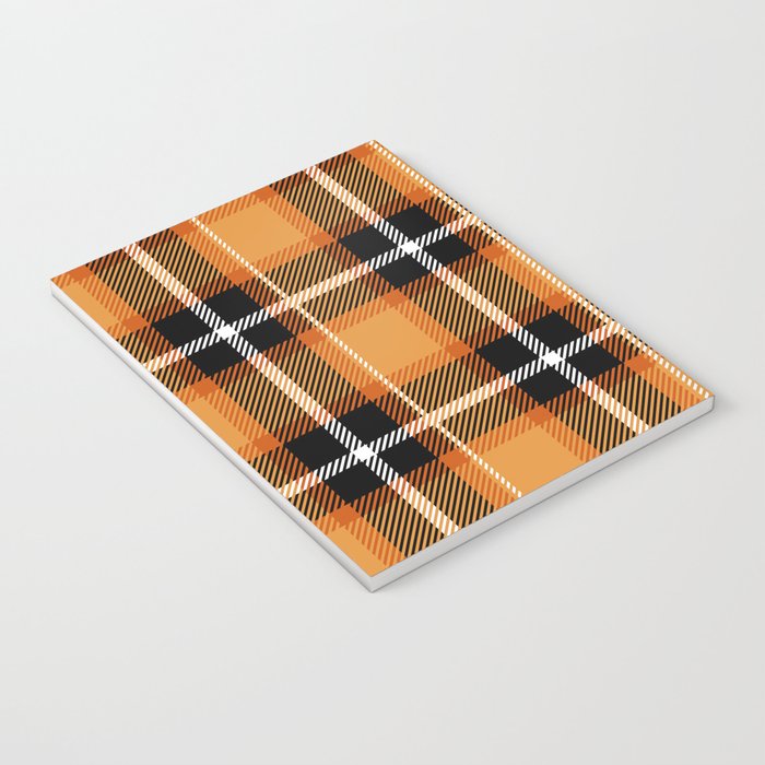 Orange + Black Plaid Notebook Gallery Image 3