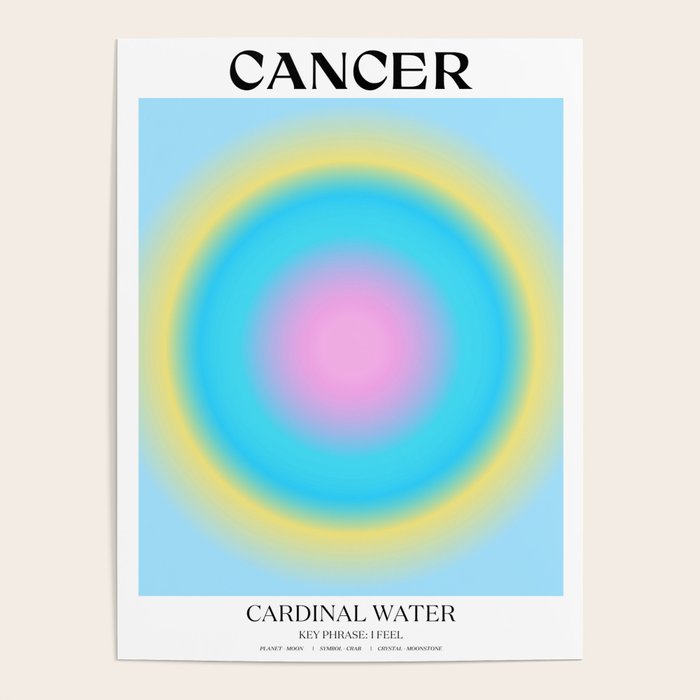 Cancer Gradient Print Poster Gallery Image 4