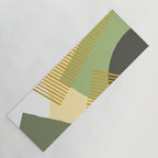 Bloc Lines Half-circle - Yellow Green Yoga Mat Gallery Image 1