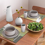 Bloc Lines Half-circle - Yellow Green Placemat Gallery Image 2