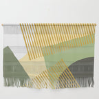 Bloc Lines Half-circle - Yellow Green Wall Hanging Gallery Image 1