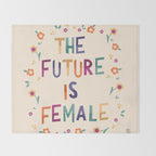 The future is female Throw Blanket Gallery Image 2