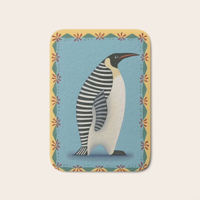 Striped Penguin Bath Mat Gallery Image 1