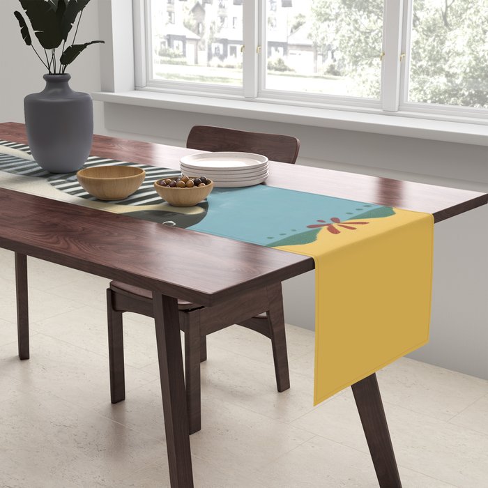 Striped Penguin Table Runner Gallery Image 2