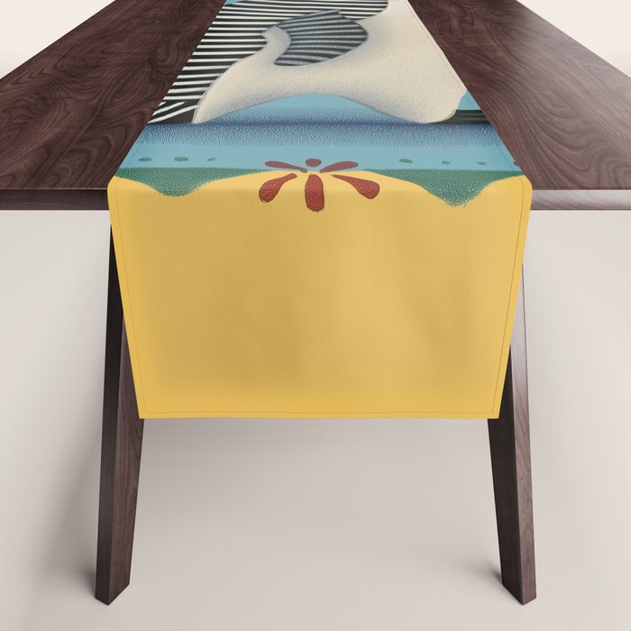 Striped Penguin Table Runner Gallery Image 1