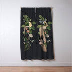Minimal Collage/ Hand, Plants and Butterflies 5 Window Curtain Gallery Image 3
