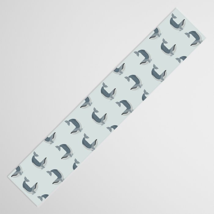 Whimsical Blue Whale Table Runner Gallery Image 3