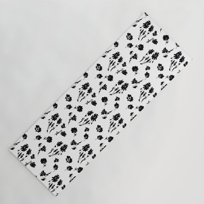 Brushstrokes meadow flowers BN Yoga Mat Gallery Image 1