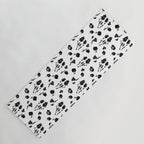 Brushstrokes meadow flowers BN Yoga Mat Gallery Image 1