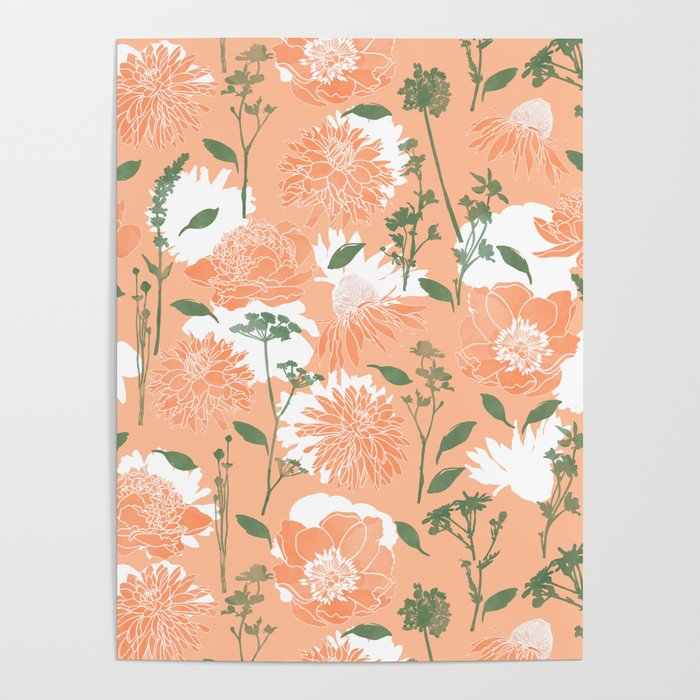 Modern floral blooms PGM7 Poster Gallery Image 4