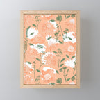 Modern floral blooms PGM7 Mini Art Print Gallery Image 1