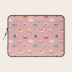 Vintage sweet dessert tea food art pattern Laptop Sleeve Gallery Image 1
