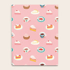 Vintage sweet dessert tea food art pattern Notebook Gallery Image 4