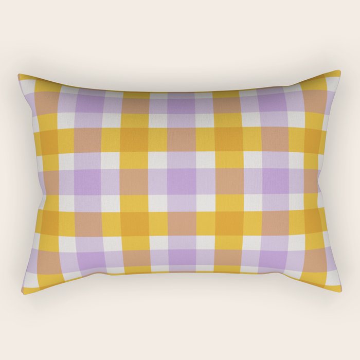 Soothing Geometric Blocks PY Rectangular Pillow Gallery Image 1