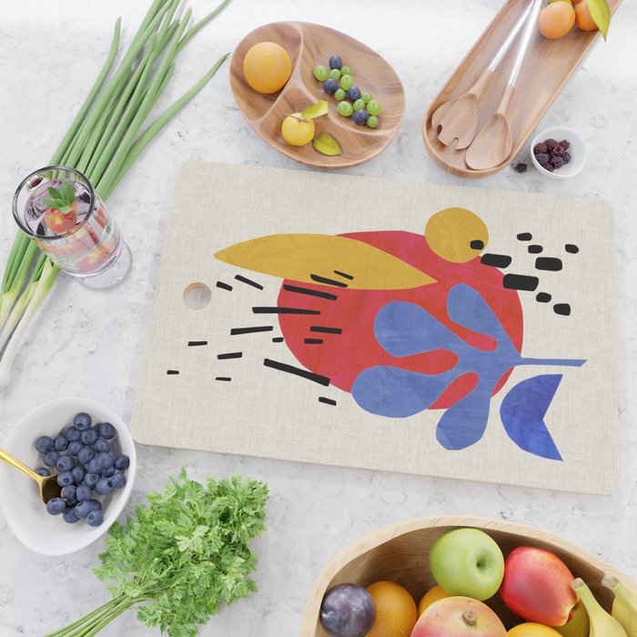 Blue Leaf Willow Cutting Board Gallery Image 2