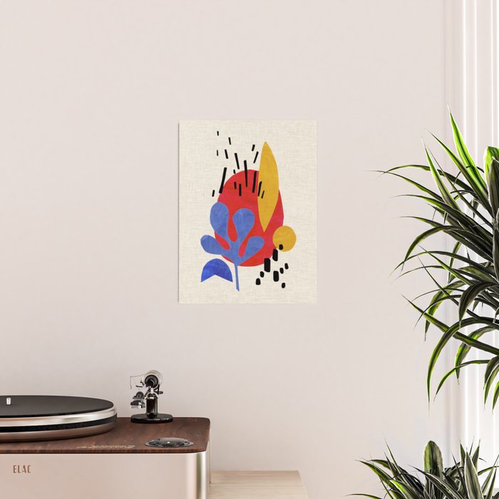 Blue Leaf Willow Poster Gallery Image 2
