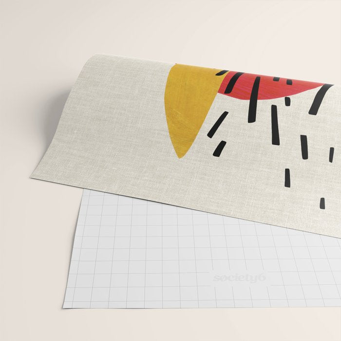 Blue Leaf Willow Wrapping Paper Gallery Image 2