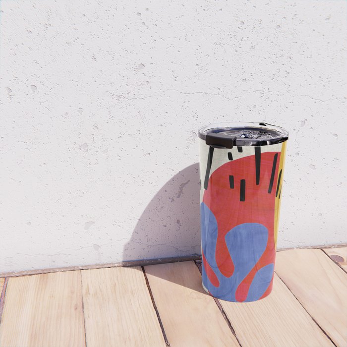 Blue Leaf Willow Travel Mug Gallery Image 4