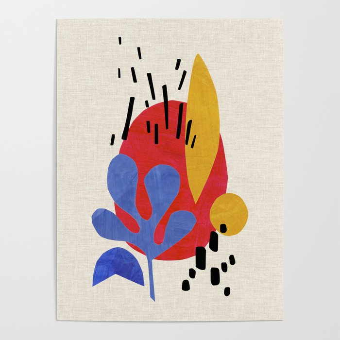Blue Leaf Willow Poster Gallery Image 1