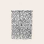 Fun black line doodle art pattern Wall Hanging Gallery Image 1