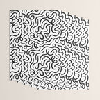 Fun black line doodle art pattern Wrapping Paper Gallery Image 3