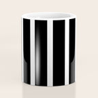 Bold Black And White Simple Stripes Elegant Minimalistic Style Coffee Mug Gallery Image 4