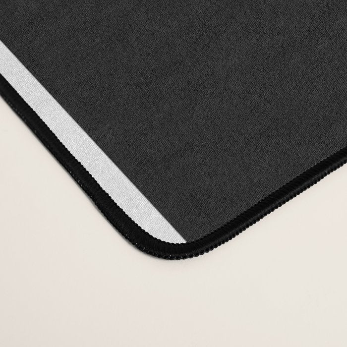 Bold Black And White Simple Stripes Elegant Minimalistic Style Desk Mat Gallery Image 4