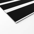 Bold Black And White Simple Stripes Elegant Minimalistic Style Welcome Mat Gallery Image 2