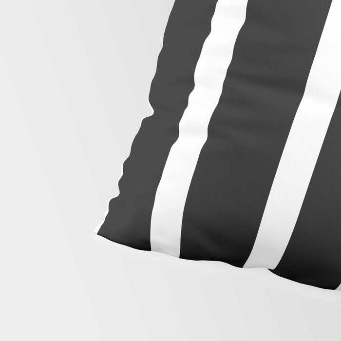 Bold Black And White Simple Stripes Elegant Minimalistic Style Pillow Sham Gallery Image 4