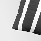 Bold Black And White Simple Stripes Elegant Minimalistic Style Pillow Sham Gallery Image 4