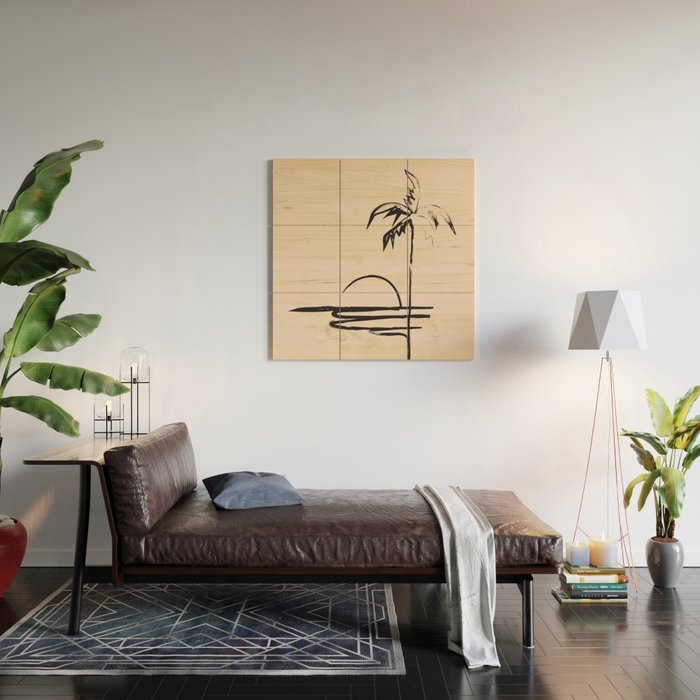 Abstract Landscape Wood Wall Art Gallery Image 2