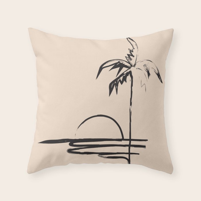 Abstract Landscape Throw Pillow Gallery Image 1