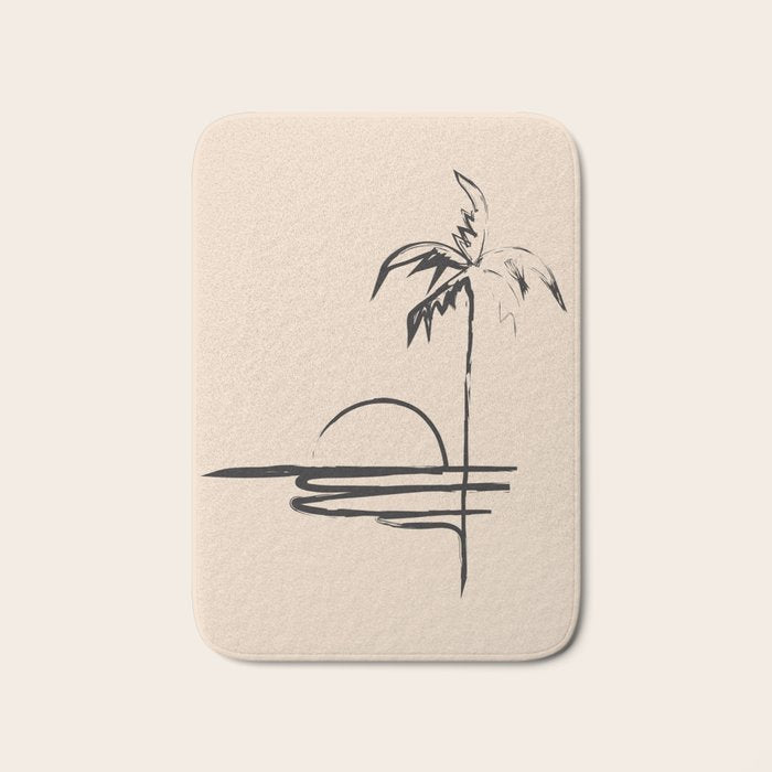 Abstract Landscape Bath Mat Gallery Image 1