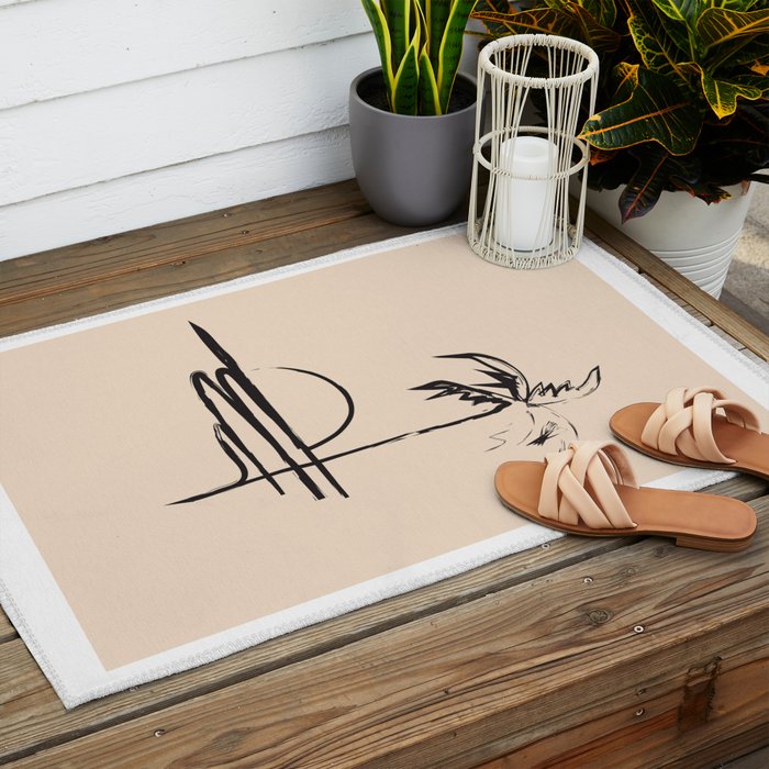 Abstract Landscape Outdoor Rug Gallery Image 2