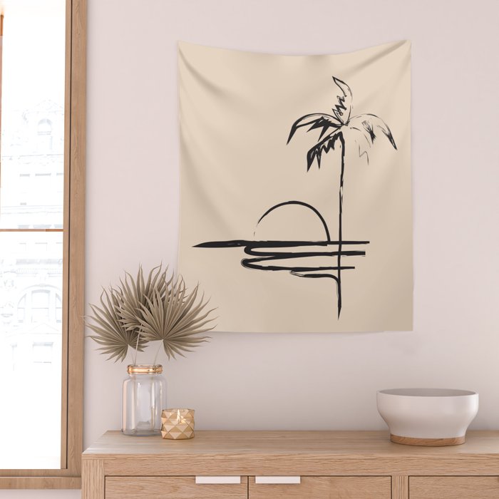 Abstract Landscape Wall Tapestry Gallery Image 2