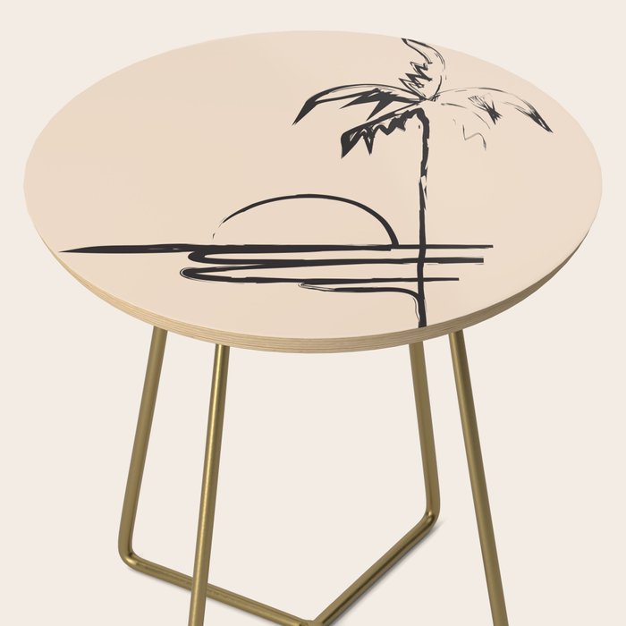 Abstract Landscape Side Table Gallery Image 2
