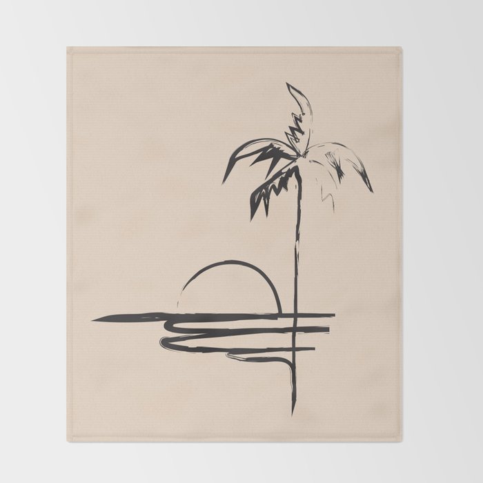 Abstract Landscape Throw Blanket Gallery Image 2
