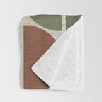 Mid-Century Canvas Geo Pattern Throw Blanket Gallery Image 3