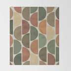 Mid-Century Canvas Geo Pattern Throw Blanket Gallery Image 2