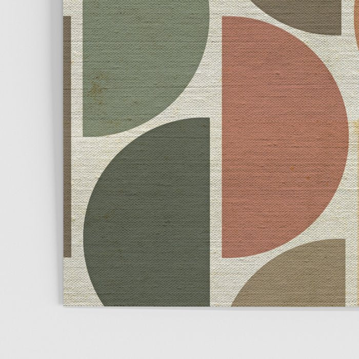Mid-Century Canvas Geo Pattern Poster Gallery Image 3