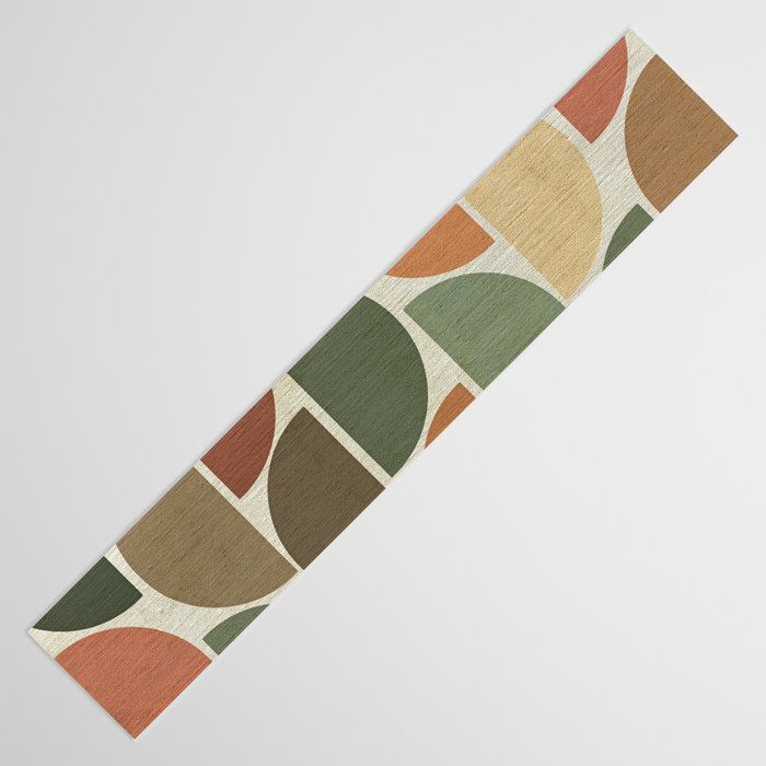 Mid-Century Canvas Geo Pattern Table Runner Gallery Image 3