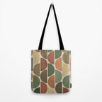 Mid-Century Canvas Geo Pattern Tote Bag Gallery Image 2